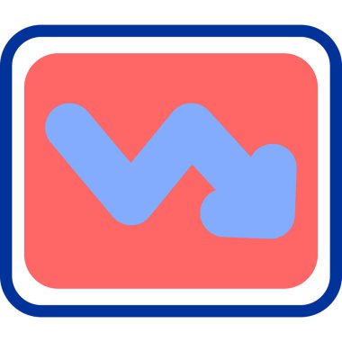 yön simgesi, basit vektör illüstrasyonu