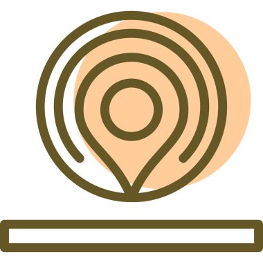 konum pin simgesi, vektör illüstrasyonu