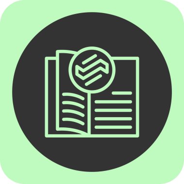 kitap simgesi, vektör illüstrasyonu