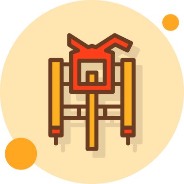 Vektör illüstrasyonu, simge ögesi arkaplanı