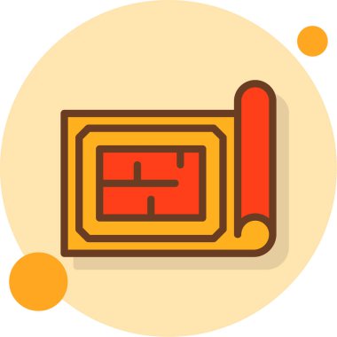 Modern bir simgenin vektör illüstrasyonu