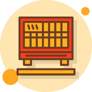 Modern bir simgenin vektör illüstrasyonu