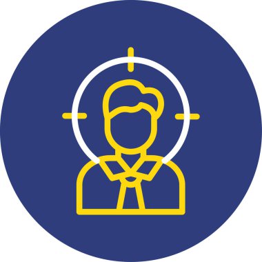 İnsan simgesinin vektör illüstrasyonu