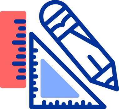 Kalem. Web simgesi basit illüstrasyon