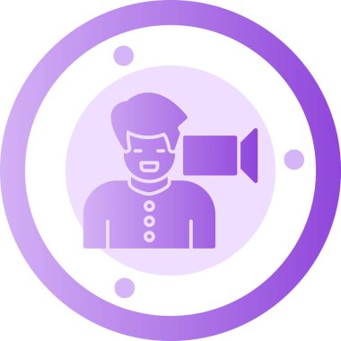 video. Web simgesi basit illüstrasyon