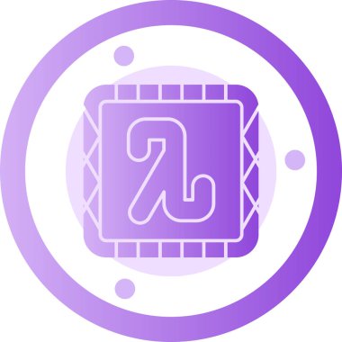 Tek izole edilmiş simgenin vektör illüstrasyonu