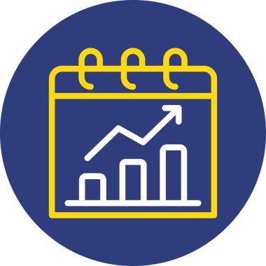 İş ve finans simgesinin vektör illüstrasyonu