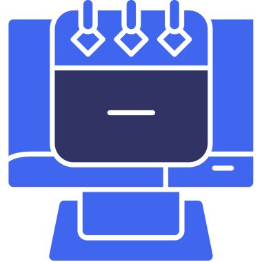 Masa. Web simgesi basit illüstrasyon