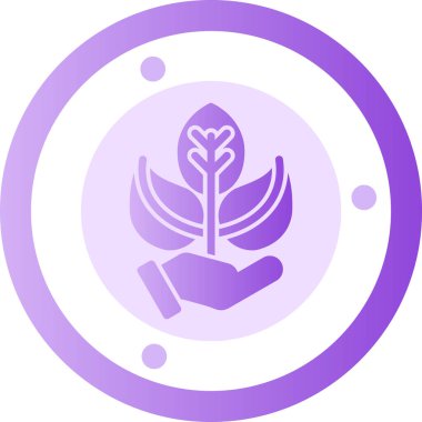 Yapraklı bir bitkinin vektör çizimi