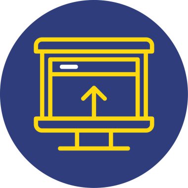 tarayıcı simgesi vektör illüstrasyonu