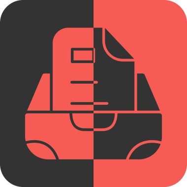 Yazıcı simgesi vektör illüstrasyonu