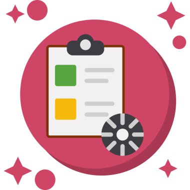 Belgenin iş simgesinin vektör illüstrasyonu