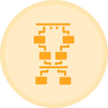 Robot simgesinin vektör illüstrasyonu