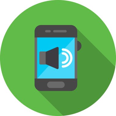 Akıllı hoparlör simgesi düz biçimli.