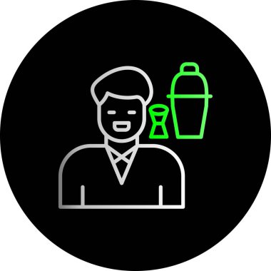 İş ve modern simgenin vektör illüstrasyonu