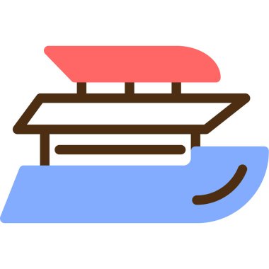 Tekne. Web simgesi basit illüstrasyon