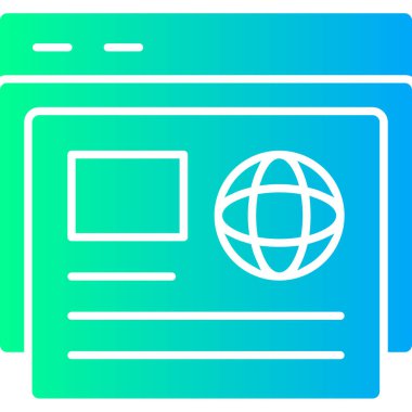 tarayıcı simgesi tasarım vektörü