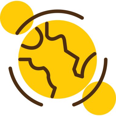 vektör Dünya gezegen simgesi