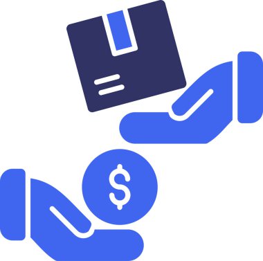 Ödeme dolar nakit simgesi ana hatları biçiminde