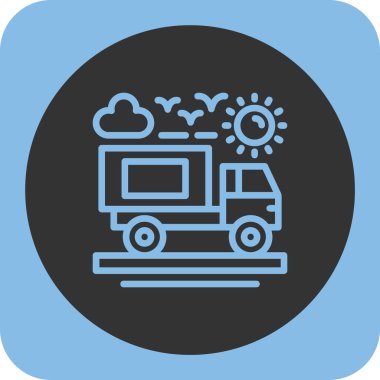 Modern oto tamir simgesinin vektör illüstrasyonu