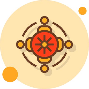 Çin kültürü Çin ikonu düz stil.