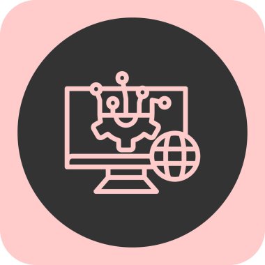 seo modern simgesinin vektör illüstrasyonu