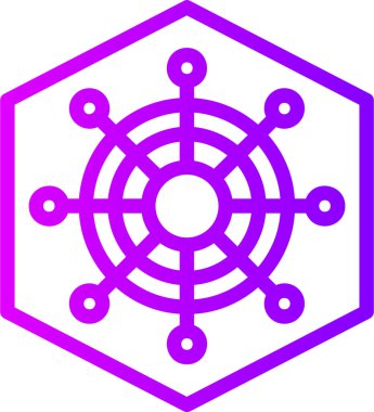 Bir yıldız simgesinin vektör illüstrasyonu