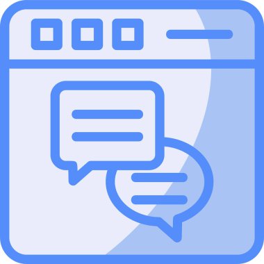 Tarayıcı. Web simgesi basit illüstrasyon