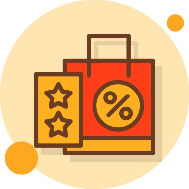 çanta indirimi iskonto simgesi - taslak biçimi