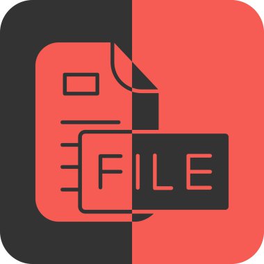 dosya biçimi simgesi, vektör illüstrasyonu