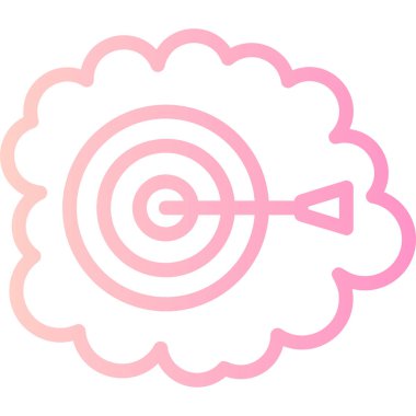 Beyaz arkaplanı olan sevimli pembe bir beyin.