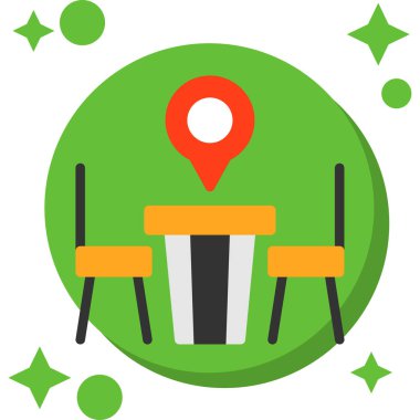 konum haritası konumu simgesi düz biçimli