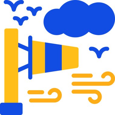 Bulut hava durumu ikonu - ana hatlar biçiminde