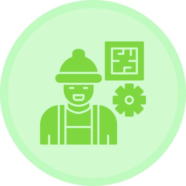 vektör inşaat işçisi simgesi