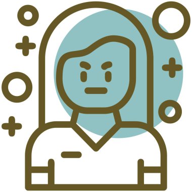 Avatar simgesi, vektör illüstrasyonu