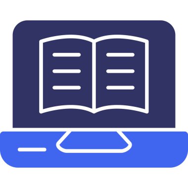 Kitap. Web simgesi basit illüstrasyon