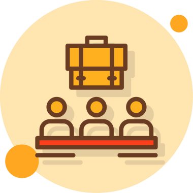 iş bürosu vektör simgesi