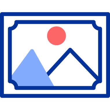 bayrak ikonu vektör illüstrasyonu