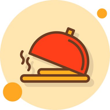 Ekmek yemek ikonu. Web için fırın vektör simgelerinin basit illüstrasyonu