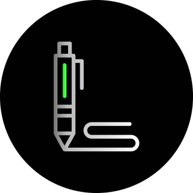 Kalem. Web simgesi basit illüstrasyon