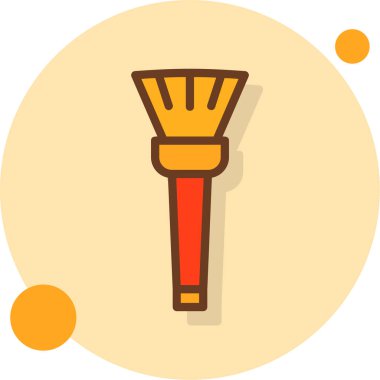 Süpürge. Web simgesi basit illüstrasyon