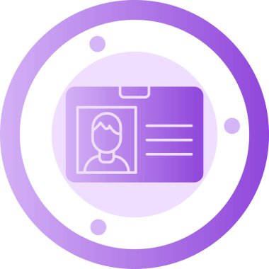 Moda biçimi izole edilmiş arkaplanda kimlik simgesi