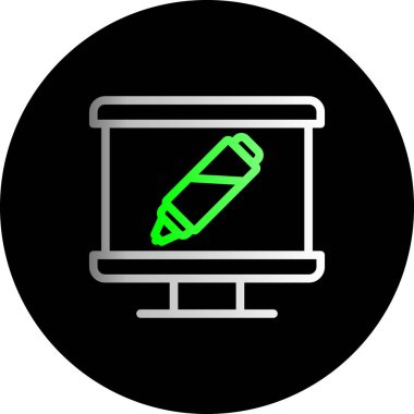 Arka planda izole edilmiş basit moda kalem simgesi