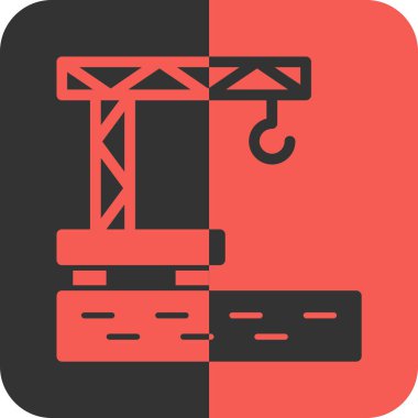 vektör vinç simgesi, vektör çizimi