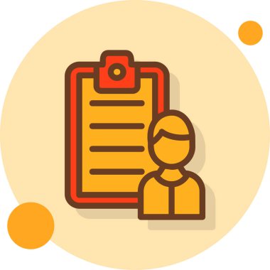 işletme yönetimi düz çizgi simgesi