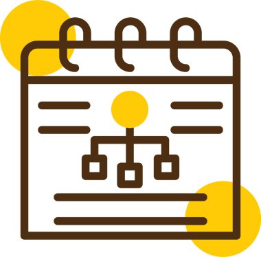 Takvim. Web simgesi basit illüstrasyon