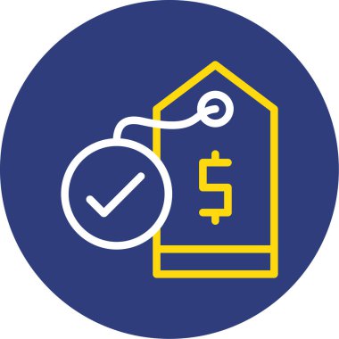 Dolar. Web simgesi basit illüstrasyon