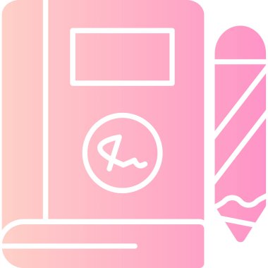 Kalem. Web simgesi basit illüstrasyon