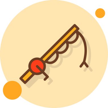 Bir kılıcın karikatür simgesinin vektör çizimi