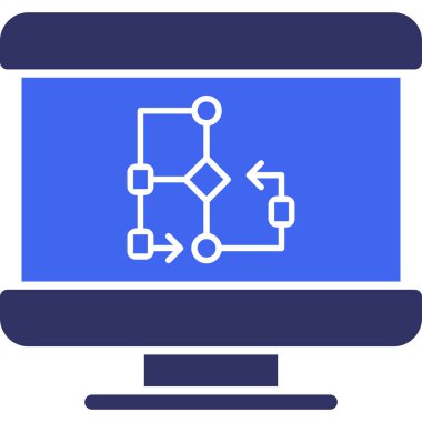 şebeke. Web simgesi basit illüstrasyon